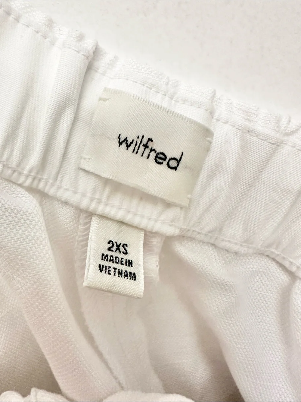 Aritzia Wilfred The Lodge Pant CruiseLinen In White Size 2XS
